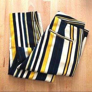 Zara basic striped cigarettes pant